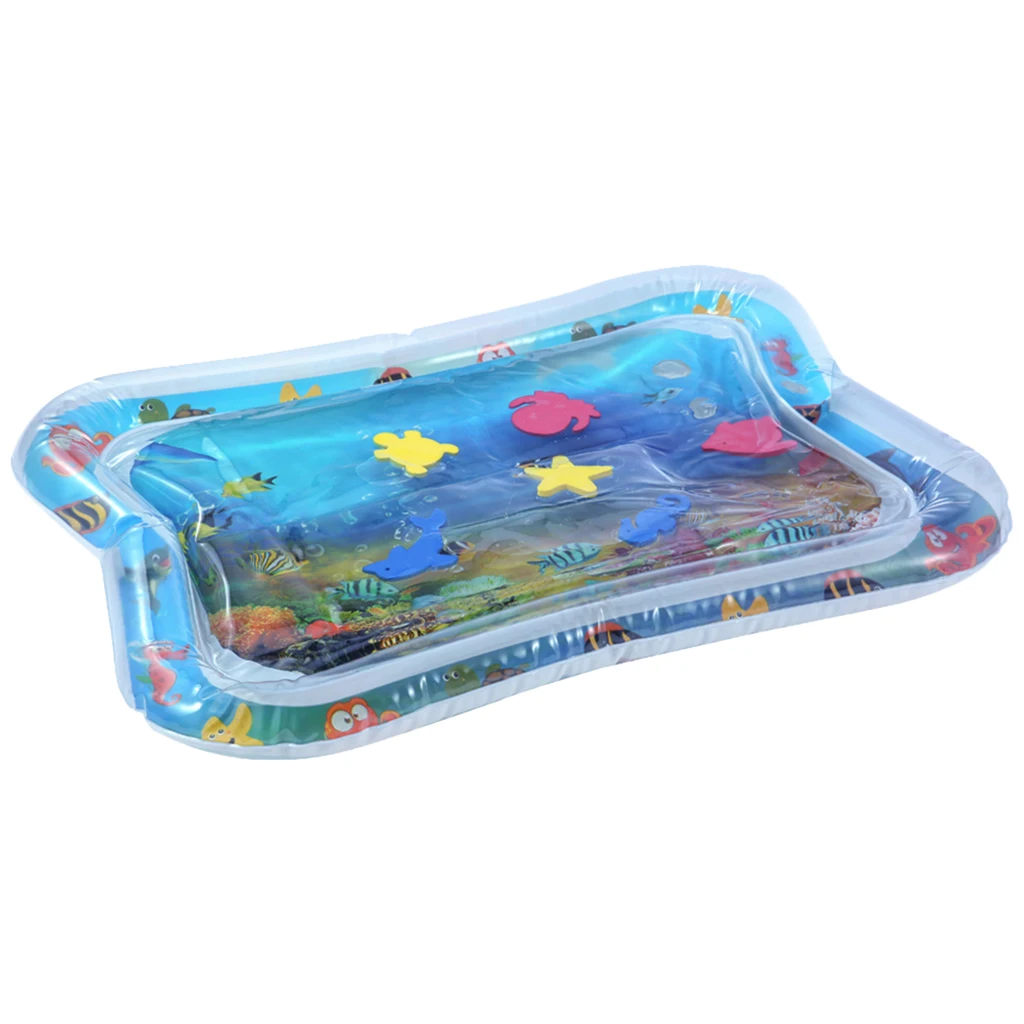 Tummy Time Inflatable Water Mat For Infants and Toddlers, Perfect Fun time Play Activity Center, Baby Developmental Toys