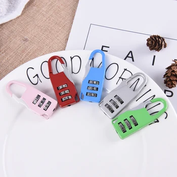 

1PCS Travel Colorful 3 Digit Code Safe Combination Luggage Password Lock Suitcase Travel Luggage Boxes Safety
