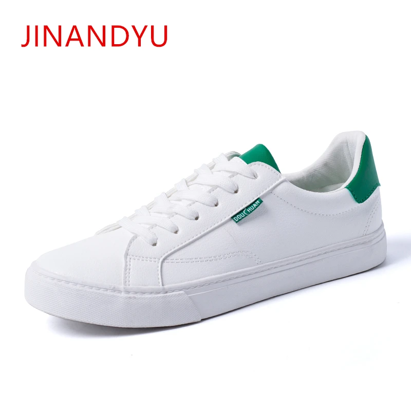 

2019 Spring White Sneakers Lace-Up Man Fashion Microfiber Leather Sneaker Men Casual Shoes Waterproof Light Outdoor Men Sneakers