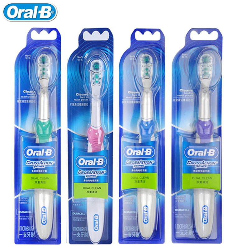 Adults Electric Toothbrush Oral B Cross Action Toothbrush Teeth Brush and Replacement Use AA Battery you can choose color Adults Electric Toothbrush Oral B Cross Action Toothbrush Teeth Brush and Replacement Use AA Battery you can choose color