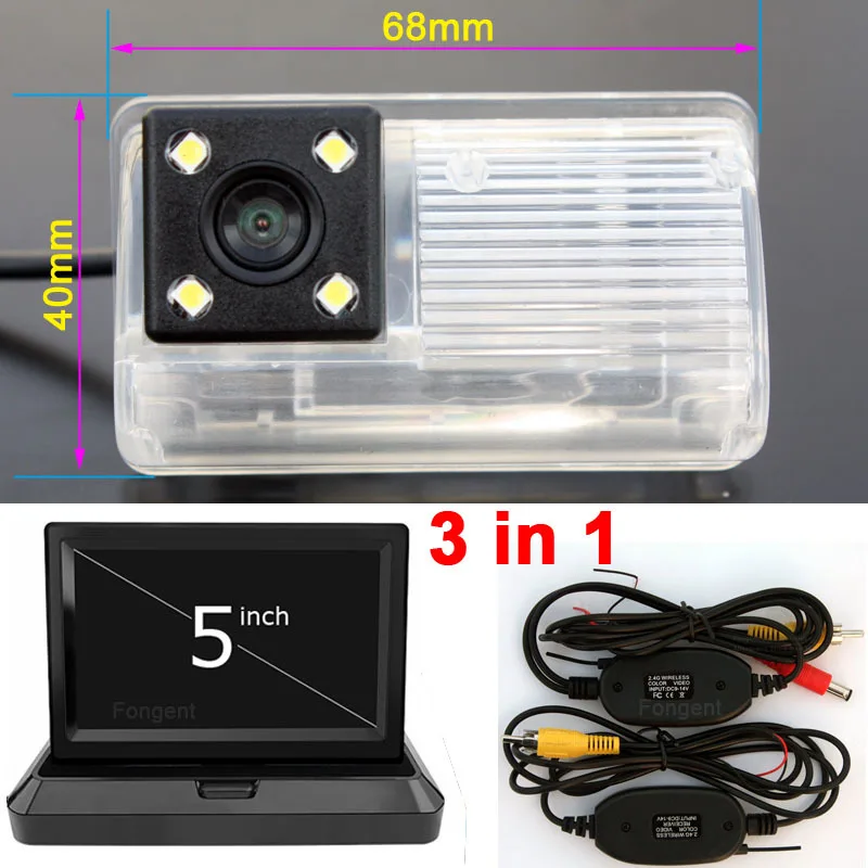

For TOYOTA Corolla EX BYD F3 F3R BYD S6 M6 Lifan 620 X60 Sedan Car Reverse Parking Rear View Wireless Camera Monitors Auto Kit