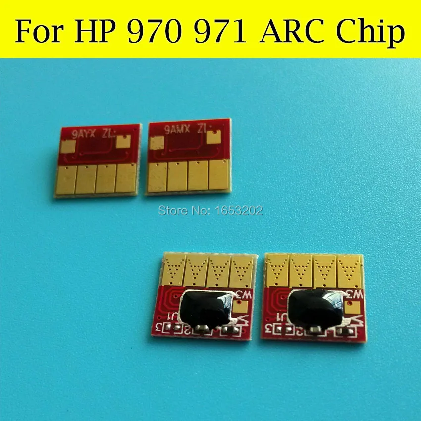 1640AR 4 шт./лот показать уровень чернил ARC чип для HP 970 971 Officejet Pro x451dn x451dw x476dw x476dn x551dw