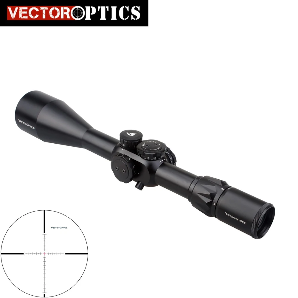 

Vector Optics Counterpunch Low Profile 6-25x56 FFP Tactical Precision Riflescope High Quality Long Range Hunting Scope 56mm Lens
