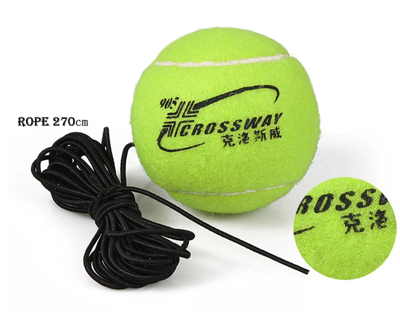 Сверхмощный инструмент для теннисных тренировок с эластичным канатом для тренировки мяча, саморегулирующийся тренажер для тенниса