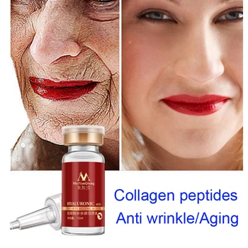 

MeiYanQiong Hyaluronic Acid Face Serum Peptides Anti Wrinkle Anti Aging Moisturizing Serum Ageless Facial acido hialuronico