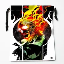 New Arrive ghost rider skull Drawstring Bags Custom Storage Bags Printed gift bags More Size 27x35cm DIY your picture