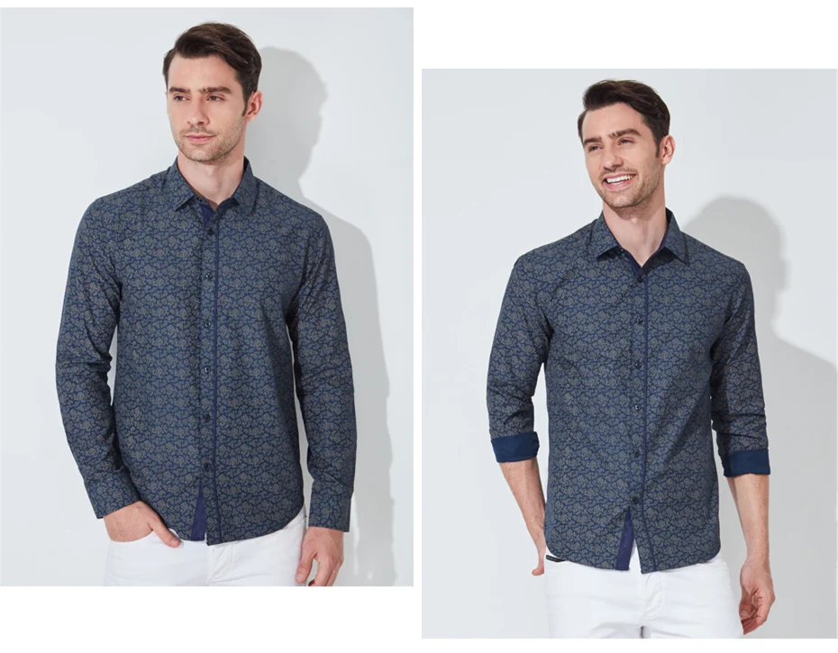 8 2017 Spring Autumn Features Shirts Men Casual Jeans Shirt New Arrival Long Sleeve Casual Slim Fit Male Shirts