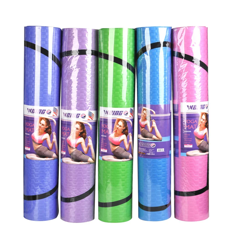 

New Product WEING- WY48 Yoga Mat 5 Colors PE Material Non-Slip Fitness Pad Light And Thin Fitness All People Exercise Equipment