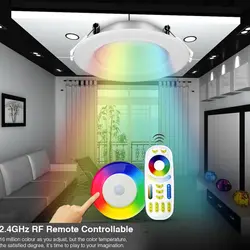 Milight 110 В 220 В 6 Вт RGB + CCT fut068 светодиодные светильники затемнения 2.4 г Wireles Smart LED лампы освещение