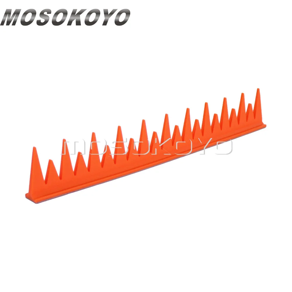 Uneven Saw Blade Even Talon Fire Motorcycle Biker Helmet Sticker Mohawk Spike Strip Stick On Black Blue Orange Red Green