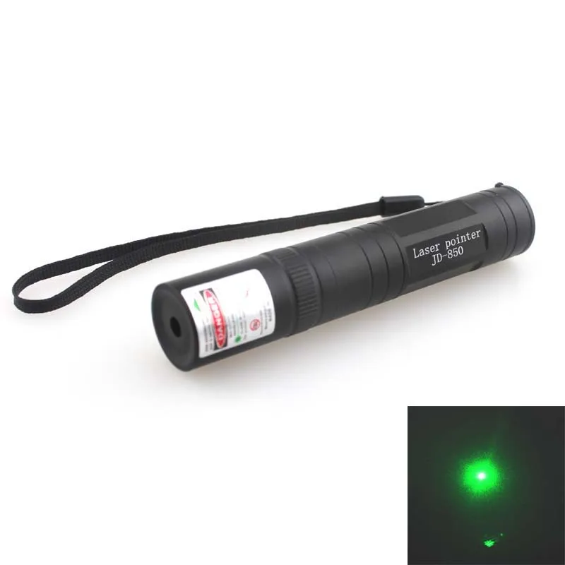 JD-850 532nm зеленый лазерная указка-единая точка (1x16340)