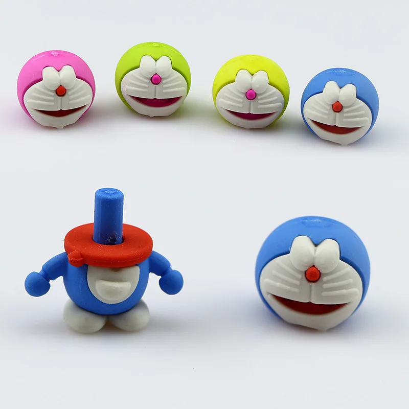 1 шт творческий мультфильм Doraemon Карамельный цвет Ластик резиновая ученик начальной школы призы, подарок канцелярские E0528