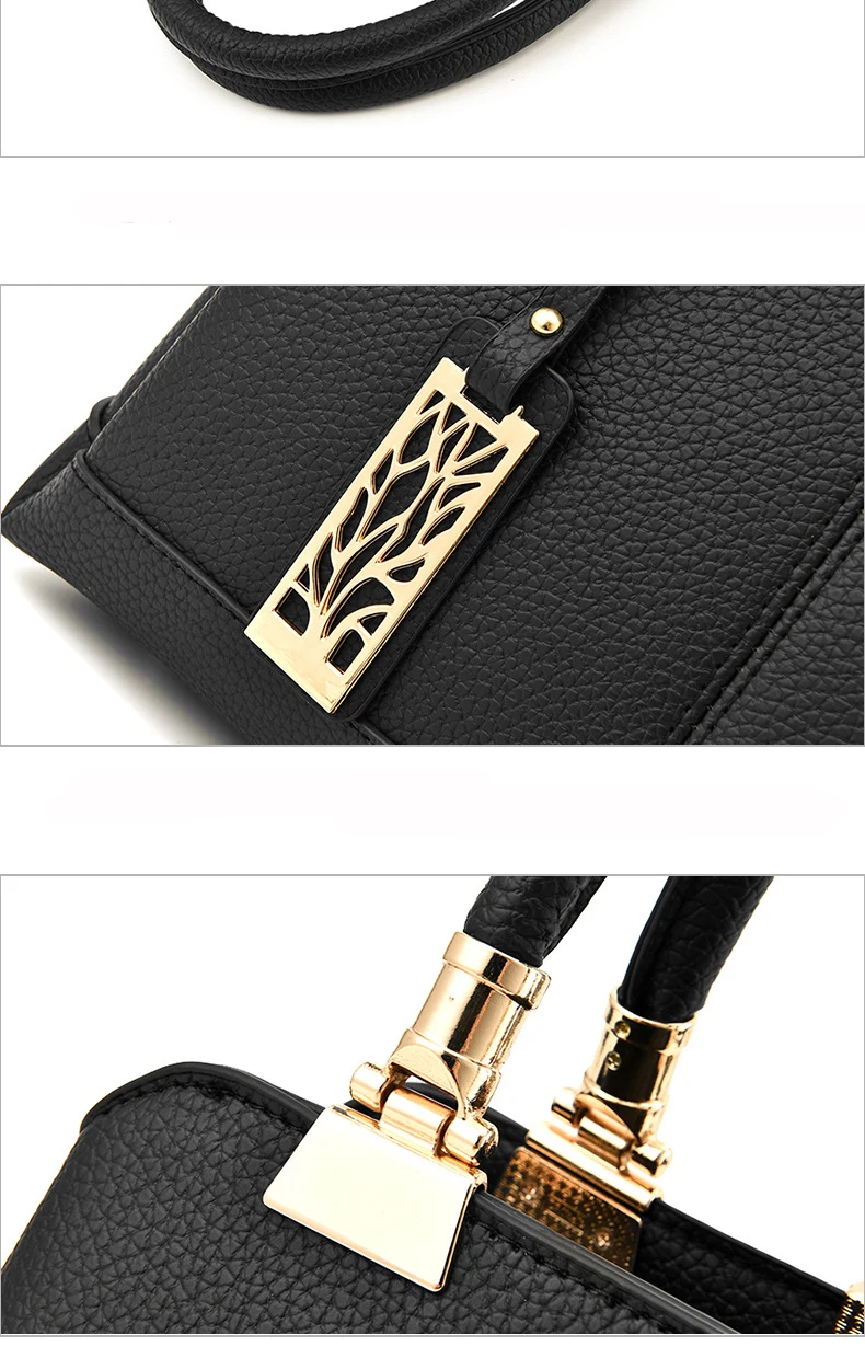 Moda feminina bolsa de ombro de couro