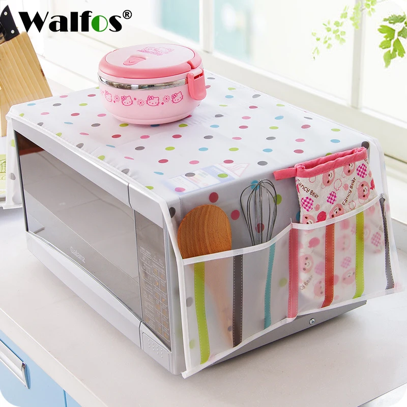 

New Arrival Waterproof Microwave Oven Covers With Two Side Pocket PEVA Material