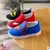 Sapatos meninos Com Luz Sapatas de Lona Primavera Outono Spiderman Iluminado Led Moda Sneakers Crianças Esporte Sapatos Meninas de Luz EU 21-30