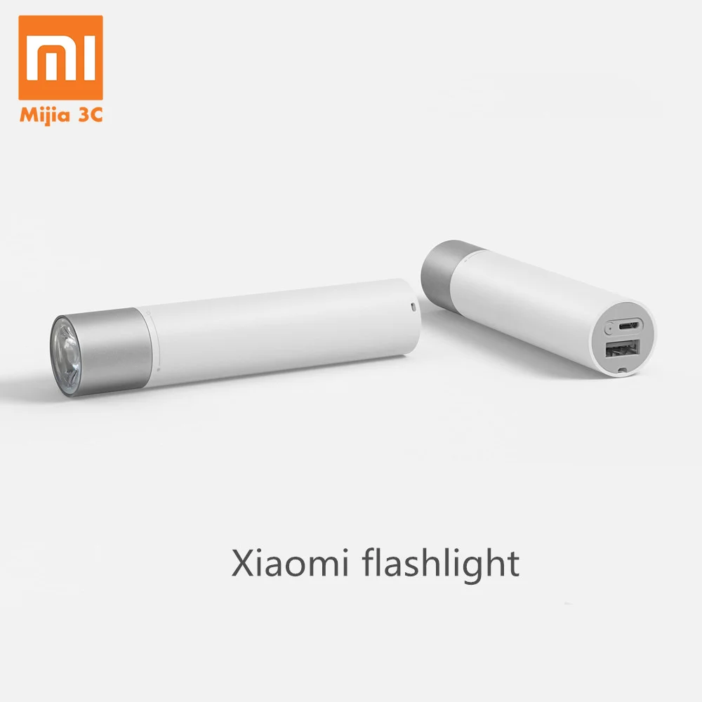 Портативный светильник-вспышка Xiaomi с 11 регулируемыми режимами яркости с поворотной головкой лампы 3350 мА · ч, литиевая батарея, usb-порт для зарядки