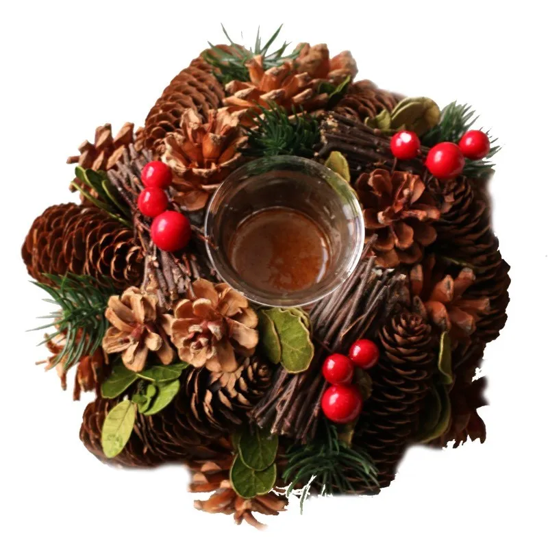 Рождественский подсвечник Pinecone чайный светильник подсвечники для обеденного