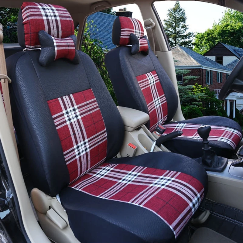 

Customized Luxury Imitation Leather Flax Auto Car Seat Covers Automotive Universal Front Rear Seat for Sunny Citroen C3XR