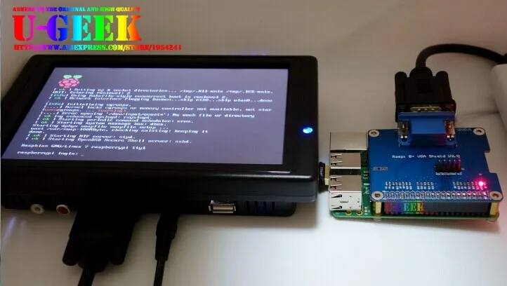 UGEEK GPIO к VGA адаптер шляпа Плата расширения/щит для Raspberry Pi 3 Model B, 3B+, 4B, 3A+, 2B, B+, A+, Zero, Zero w