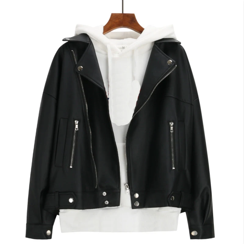 2018 New Design Spring Autumn Women Faux PU Leather