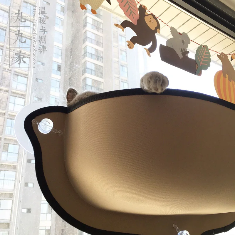  Hot Sale Cat Hammock Bed Mount Window Pod Lounger Suction Cups Warm Bed For Pet Cat Rest House Soft
