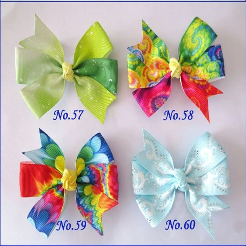 100 шт blessding Good Girl Boutique 3,2" Abby Rainbow заколки для волос аксессуары