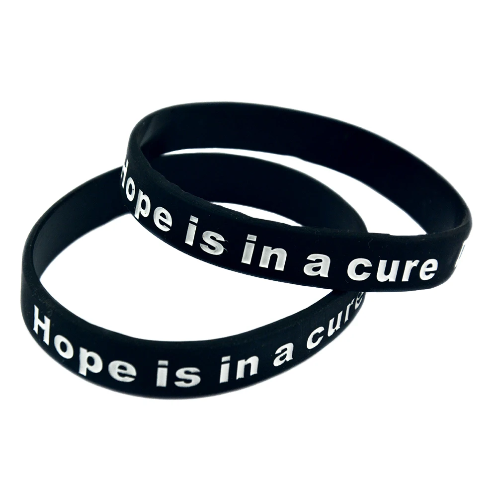Onebandahouse 1pc Motivational Bracelet Hope Is In A Cure Diabetes Onebandahouse 1pc Motivational Bracelet Hope Is In A Cure Diabetes Awareness Silicone Wristband Id Bracelets From Jewelry Accessories On