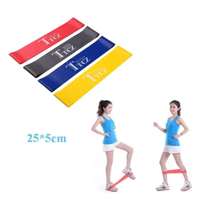 Yoga Resistance Bands Fitness Rubber Loop Pilates Training Workout Elastic Band