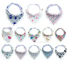 Для кормления ребенка головы шарф полотенце нагрудник мальчик девочка детские кисточки слюнявчик полотенце треугольное полотенце Защита ребенка сушильная машина хлопок