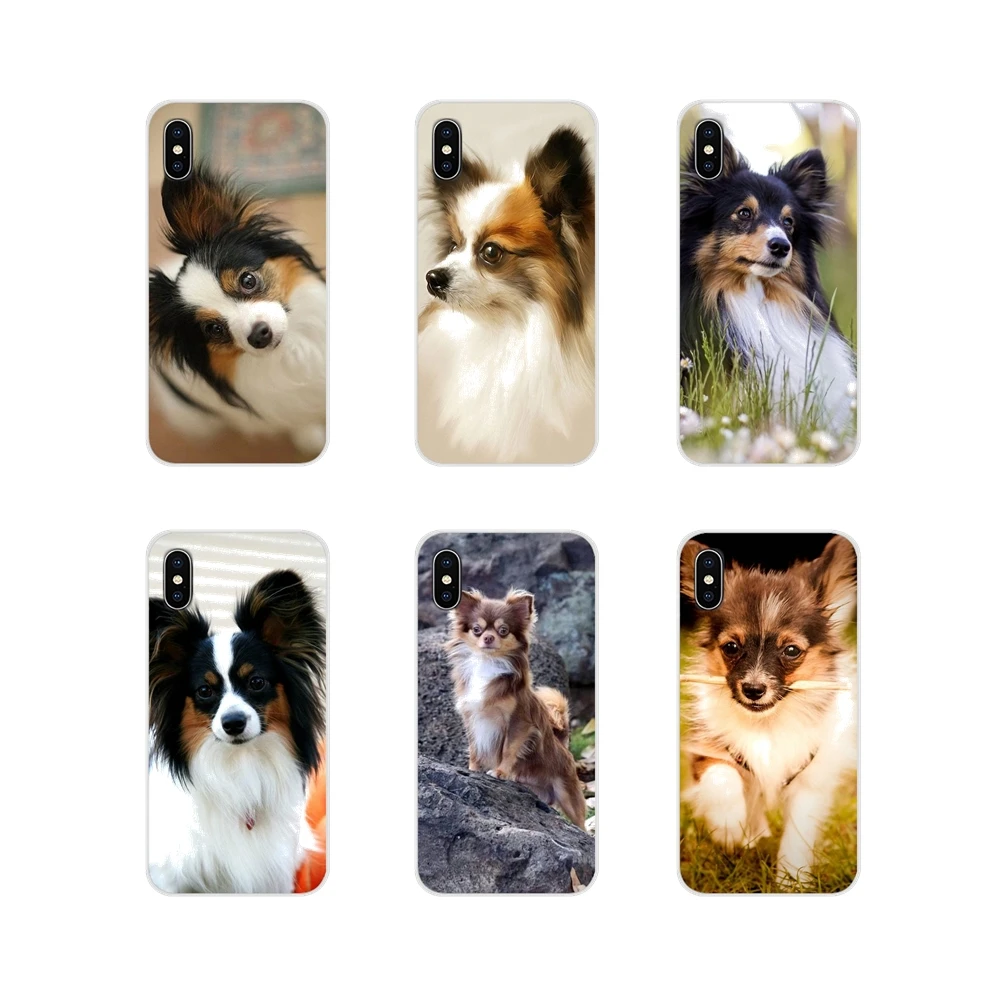 

For Xiaomi Redmi 4A S2 Note 3 3S 4 4X 5 Plus 6 7 6A Pro Pocophone F1 Papillon Puppy dog art Accessories Phone Shell Covers
