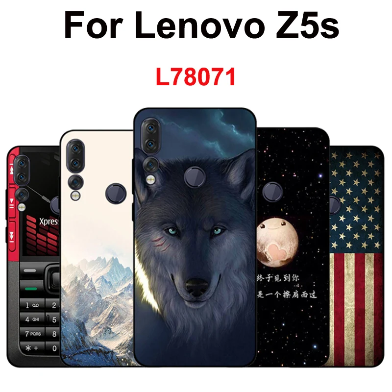 Чехол для Lenovo Z5s силиконовый цветной чехол с принтом L78071 защитный Z5 S корпус |