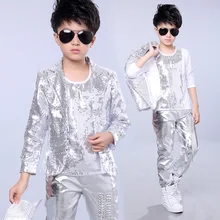 Для взрослых, для мужчин, для мальчиков, для детей, Яркий фильм, джаз, хип-хоп, барабан, для сцены, костюмы с блестками, одежда, комплект одежды