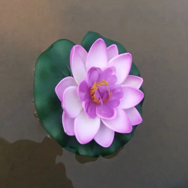 1 Pcs 10cm Real Touch Artificial Lotus Flower Foam Lotus Flowers Water Lily Floating Pool Plants Wedding Garden Decoration Artificial Dried Flowers Aliexpress