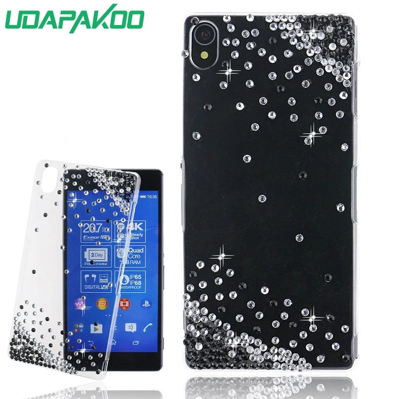 

New Luxury 3D Clear Rhinestone Bling Case for Sony Xperia ZL L35h/XL39H/S39h/Z1 L39H/M C1905/E4/X Compact X Mini/E1/Z2/T2