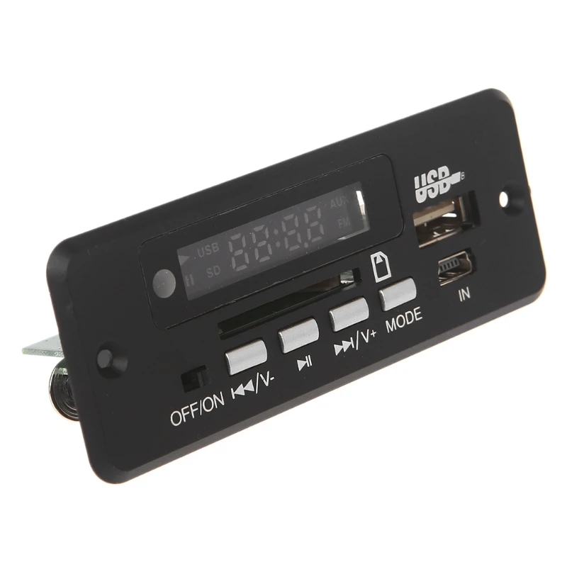 12V автомобильные Хэндс фри Bluetooth USB 2,0 MP3 декодирующая плата с Bluetooth FM модуль