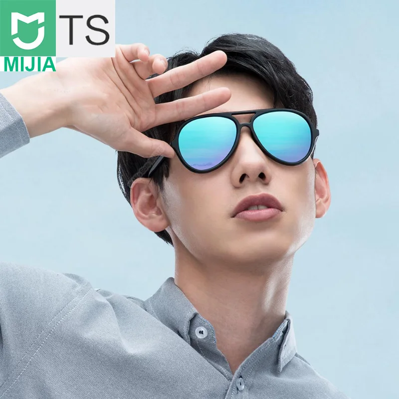 

Xiaomi YoupinIce Blue Glasses TS TAC Polarized Stainless Aviator Sunglasses Lense 100% UV-Proof for Outdoor Travel for Men Women
