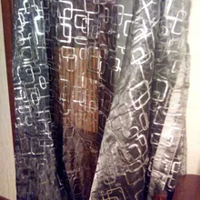 Краткое современное качество утолщение Затемнение/прозрачные мягкие, с щетиной продукты Французский занавес