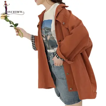 

Women Spring Denim Jacket Autumn BF Style Loose Retro Single-Breasted Outerwear Fashion Solid color Casual Cowgirl Jacket DD0906