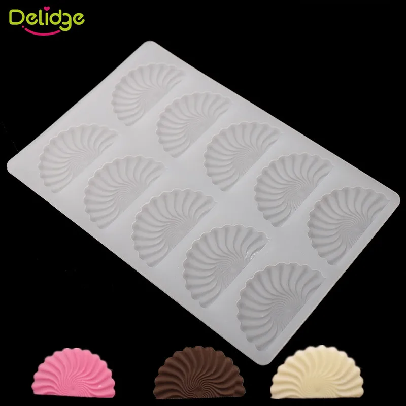 

1 pc 3D Fan Silicone Chocolate Molds Creative Cake Decorative Tool Biscuits Chocolate Cookies Fondant Mould DIY Bakery Products