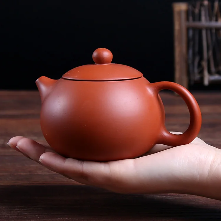 

YiXing Teapots stone scoop grouting special promotions authentic raw purple sand mud semi-hand red mud