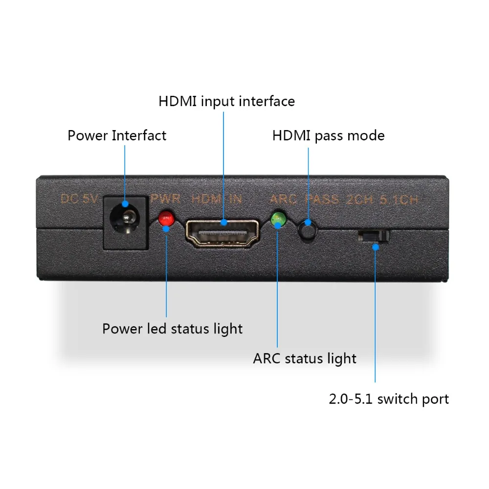 hdmi audio splitter 4K ARC WS-E11AK 2-1200
