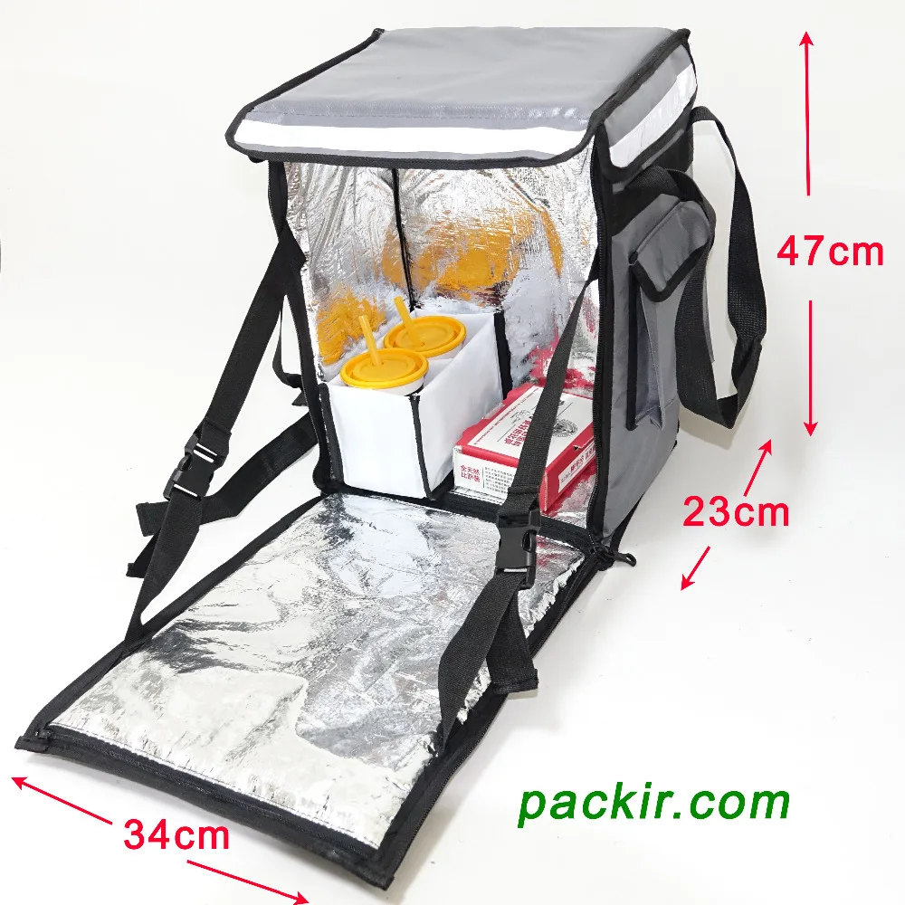 PK-33AG: горячая транспортировочная сумка для еды, сумка для доставки еды, верхняя загрузка, 1" L x 9" W x 1" H