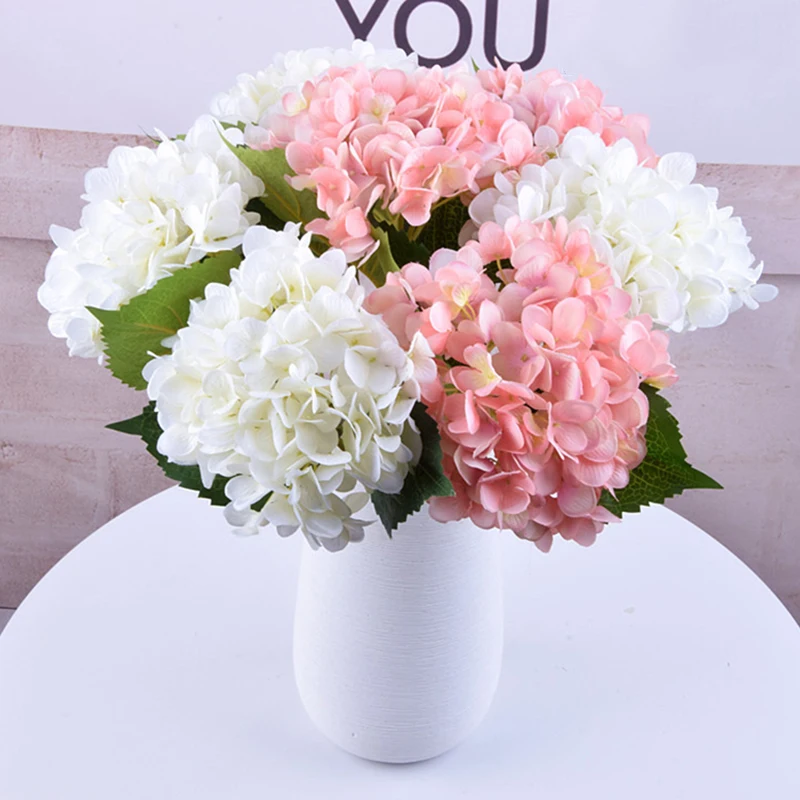 6 Fork/Brouquet Artificial Hydrangea Flower Single Wedding Hydrangea Simulation Flower Silk Flower Arches Christmas Home Decor 6 Fork/Brouquet Artificial Hydrangea Flower Single Wedding Hydrangea Simulation Flower Silk Flower Arches Christmas Home Decor