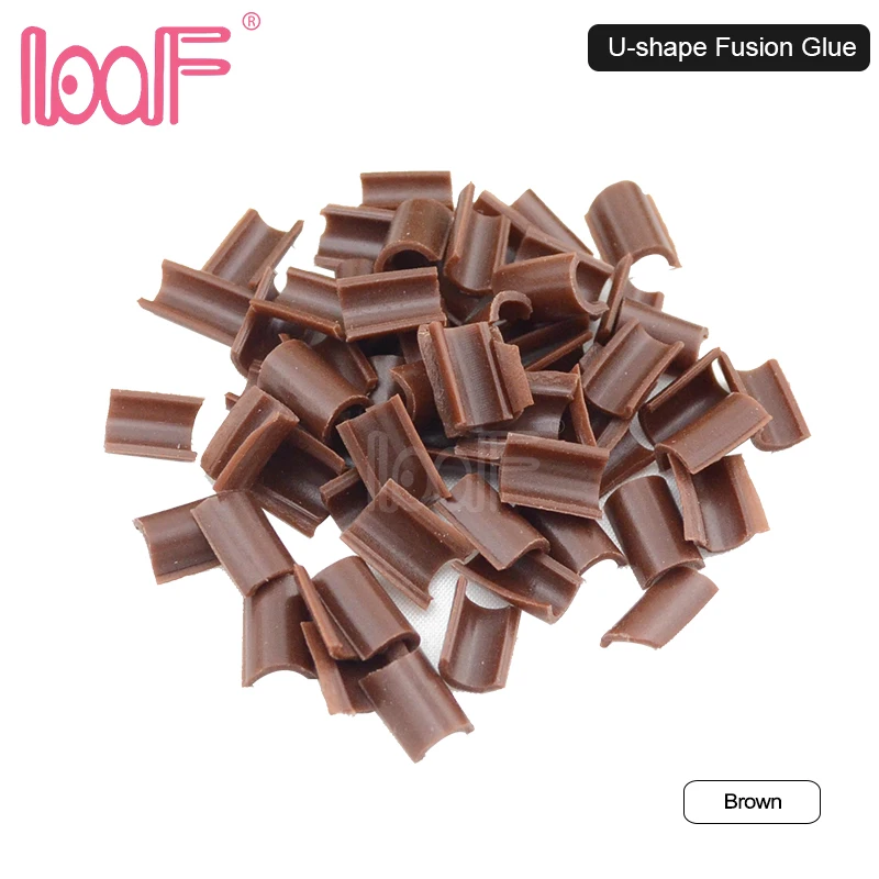 LOOF 100 шт. клей для волос наконечник ногтей кератиновые u образные фишки капсул