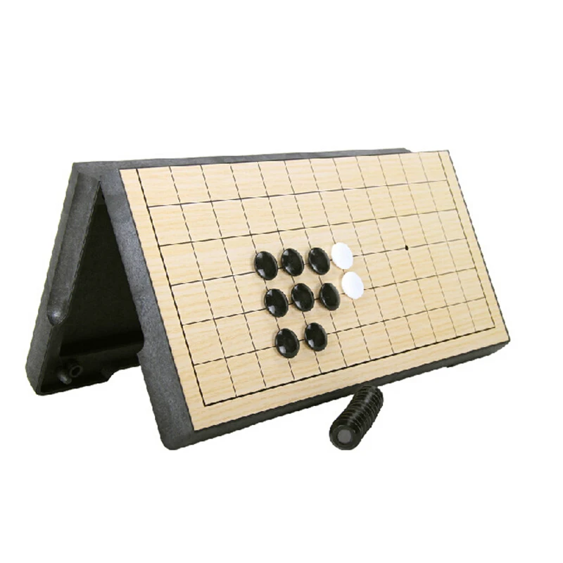 Черно белая складная доска современный набор Go Bang шахматная игра Магнитная