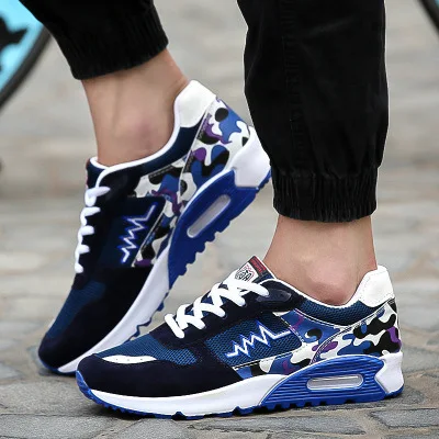 

Breathable Men Sneakers fashion Male Mesh Camouflage Lac-up Shoes Comfortable Non-slip sport Trainers Tenis zapatos de hombre