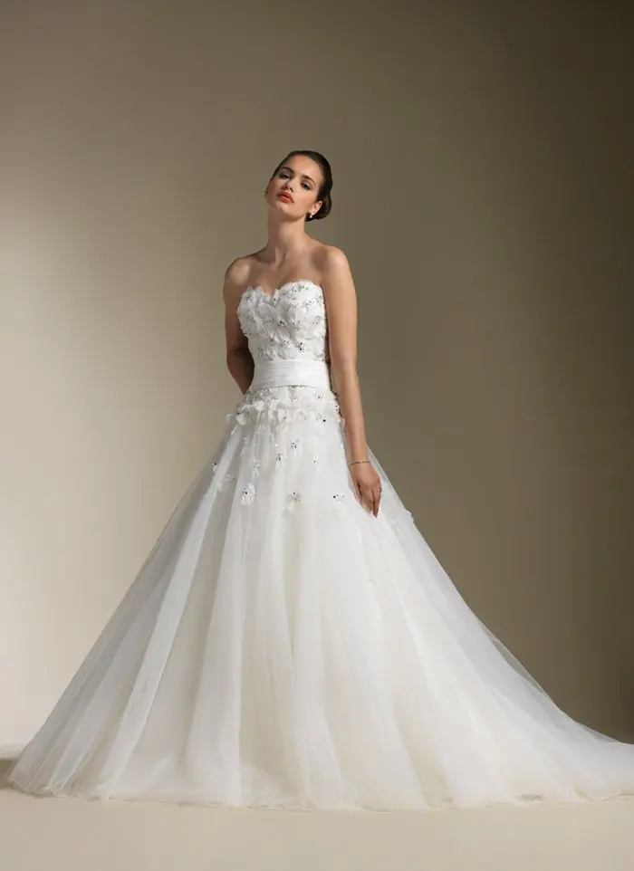 

$10 off per $100 order 11-4 Sexy Fashon Sweetheart Handmade Flower Lace-up A-line Wedding Dresses