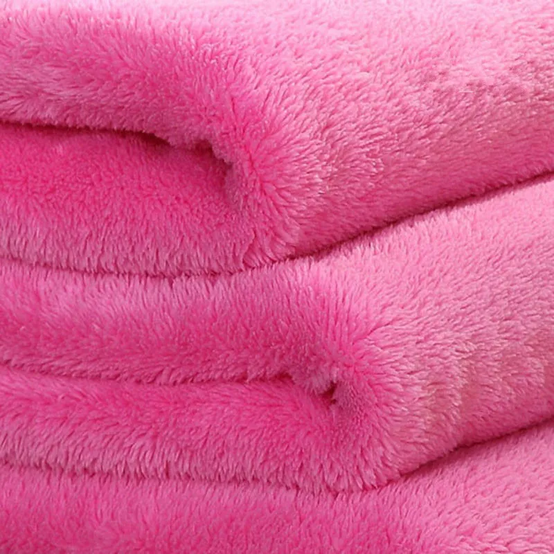 Большой размер, супер мягкое покрывало из микроплюша, флисовое однотонное розовое одеяло, пледы, покрывала для кровати, подарок