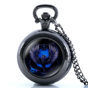 

New Arrival Unique Jewelry Bronze Shells Carving Pocket Watch Necklace Pendant Women's Lover Kids Grils Gift