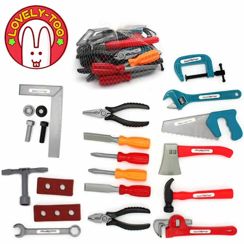 Kids Pretend Play Toys Set Construction Repair Work Tools Playset For Boys Gift